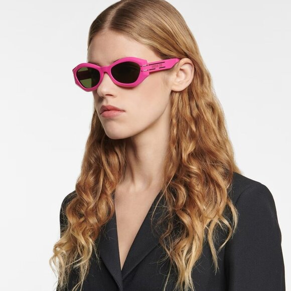 Dior DIORSIGNATURE B1U 73C0 BRAND NEW Sunglasses Pink Fuchsia Green Women - Picture 4 of 14
